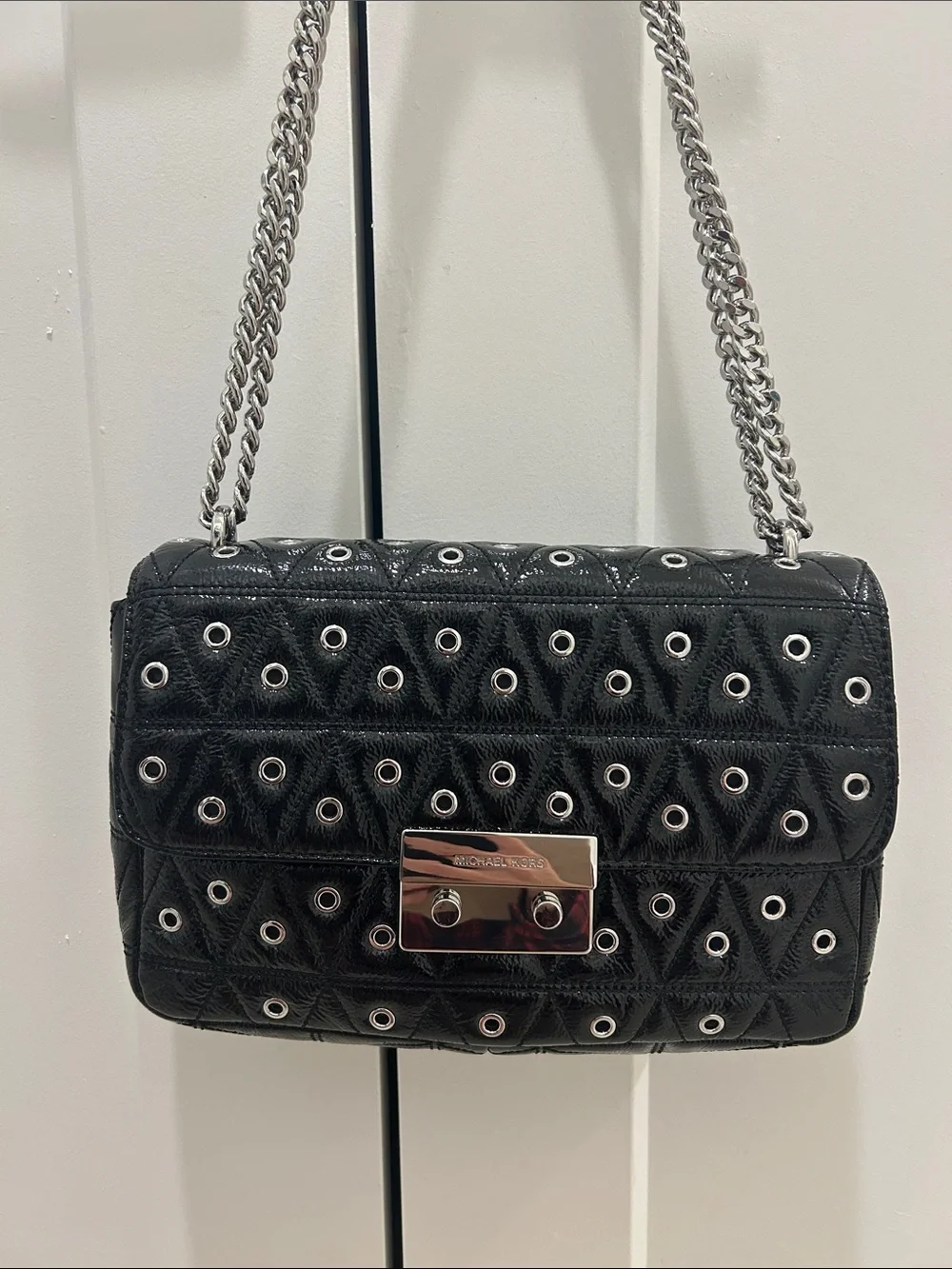Michael Kors (NWT) Sloan Grommet Large Quilted Leather Shoulder Bag
